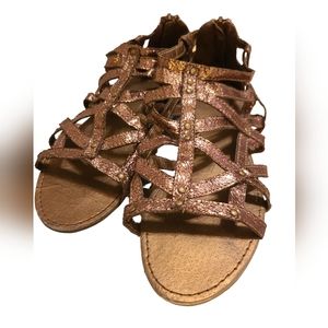 Bronze Gladiator Sandals size 9